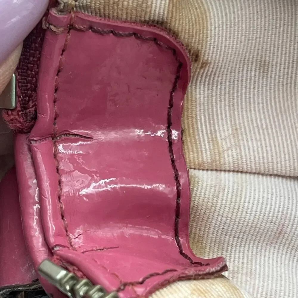 Y2K Vintage Coach F17439 SoHo Pink Beige Bag With Wristlet STINKY DIRTY AS IS